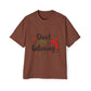 Don't Stop Believing Oversized Tee – Festive Christmas Quote T-Shirt Printify