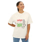 White Paw Print Oversized Boxy Tee Printify