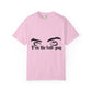 Billie Eilish Inspired Dyed T-shirt – Eyes & Shadows Gothic Edition Printify