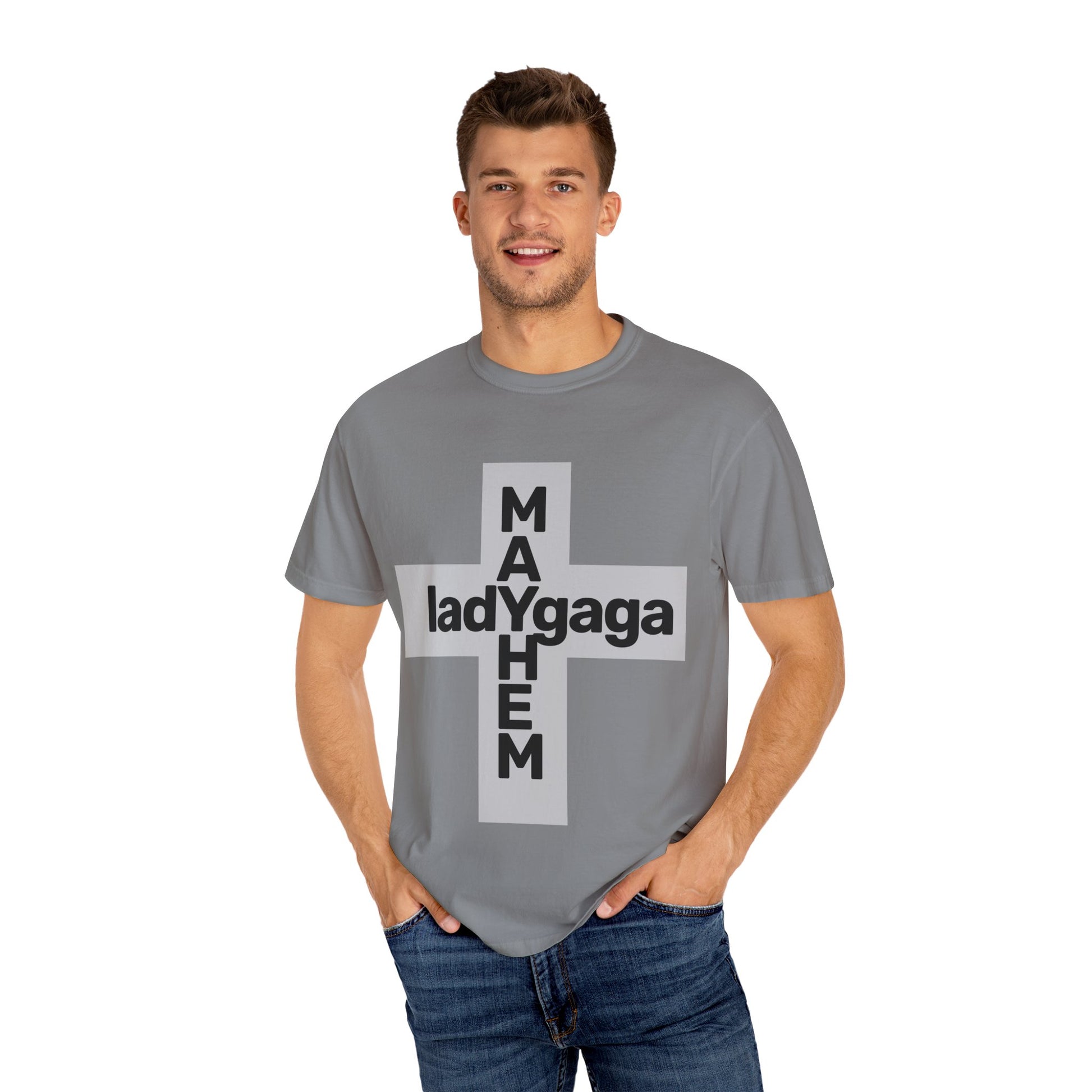 Lady Cross Mayhem-Unisex Dyed Tshirt Printify