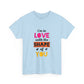 Orange Divide Symbol Unisex Heavy Cotton Tee - snazzymerch