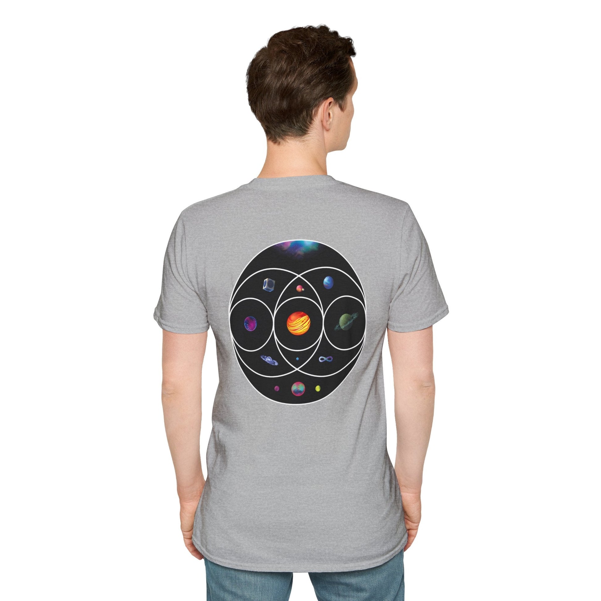 Unisex Softstyle T-Shirt Inspired by Coldplay’s Illustration Concept_B Printify