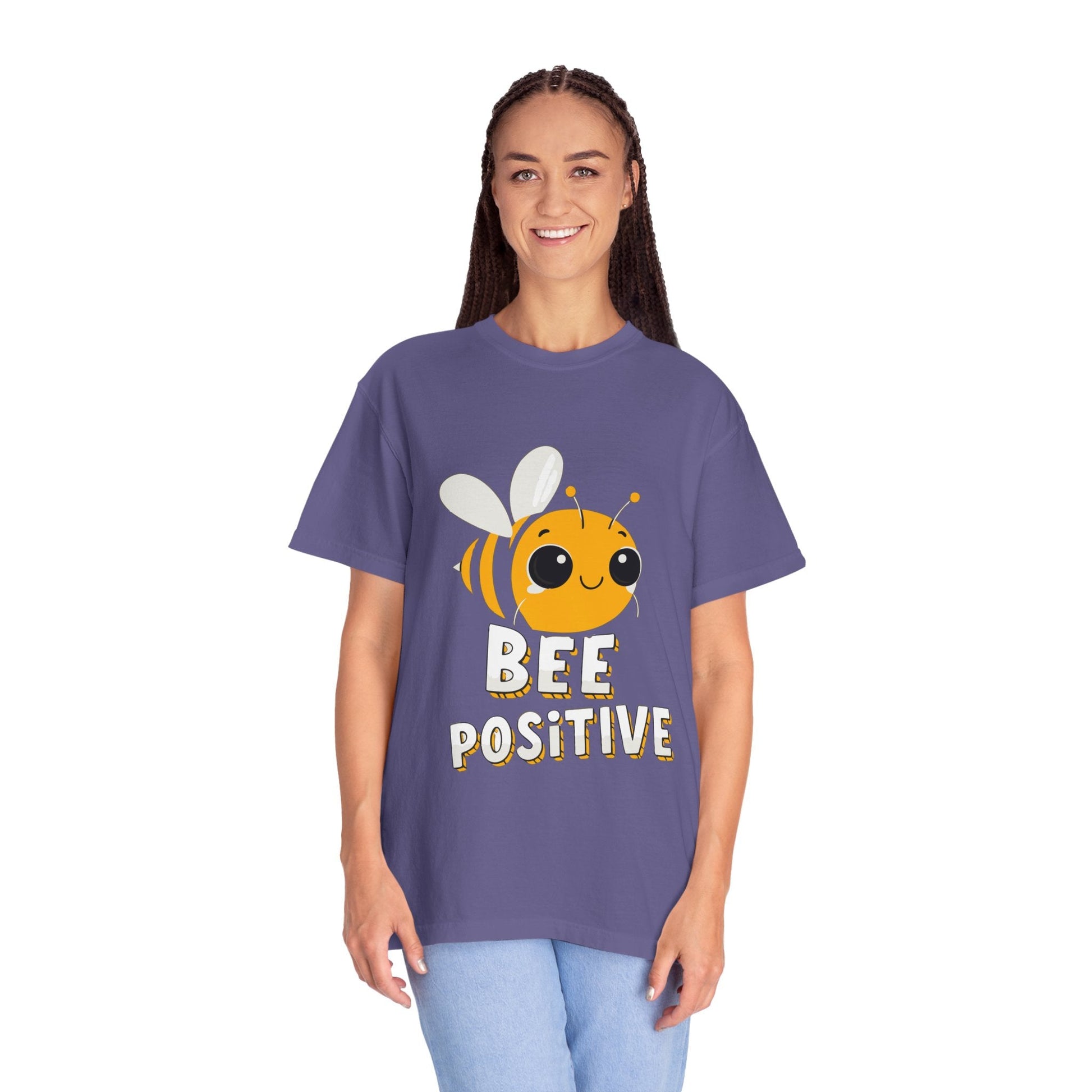 Dyed T-shirt – Snazzy Bee positive Edition Printify