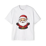 Cute Santa Claus Oversized Tee – Festive Christmas Cartoon T-Shirt Printify