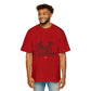 Merry Christmas Reindeer Oversized Unisex T-Shirt – Holiday Edition Printify