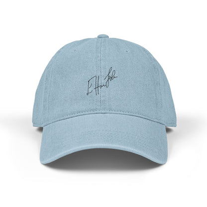 Rainbow Hat Illustration Denim Hat (Embroidery) - snazzymerch