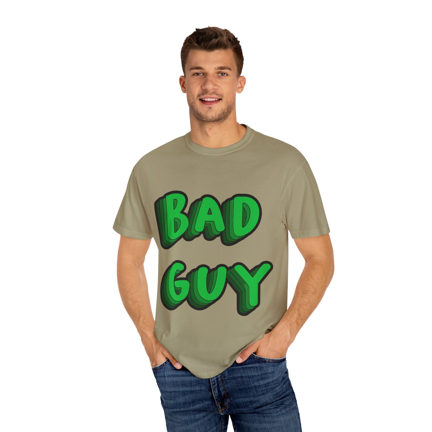 Billie Eilish Inspired Dyed T-shirt – Bold 3D Bad Mood Edition Printify