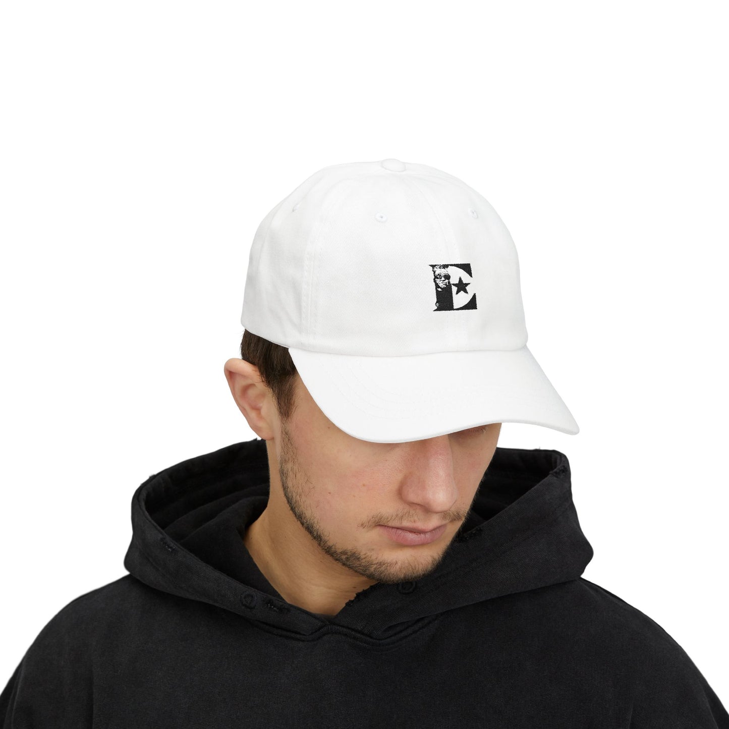 Black & White Portrait Classic Dad Cap - snazzymerch