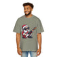 Rockstar Santa Oversized Tee – Cool Christmas Guitar T-Shirt Printify