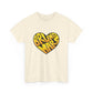 Loud Love Retro Heart Unisex Heavy cotton Tee Printify