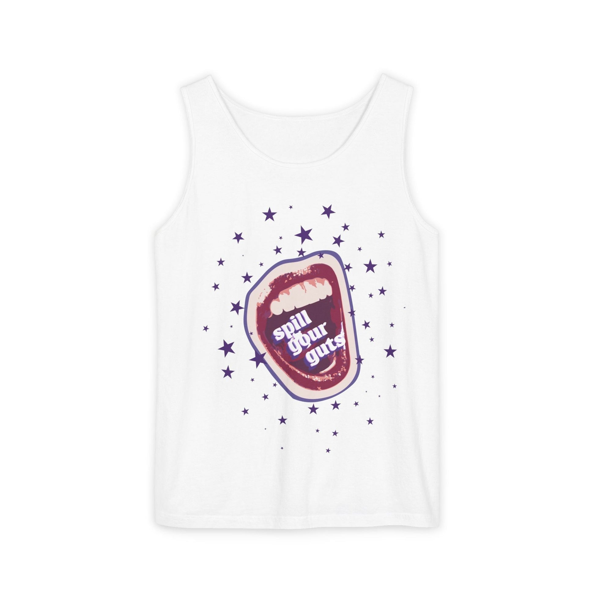 Spill Your Guts Scream-Dyed Tank Top Printify
