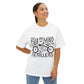 Dot Matrix-Inspired Unisex Oversized Boxy Tee - snazzymerch