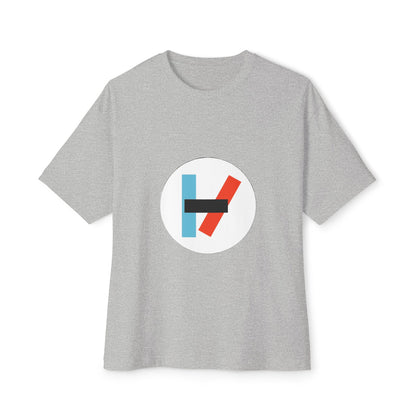 Circle Flame Unisex Oversized Boxy Tee - snazzymerch