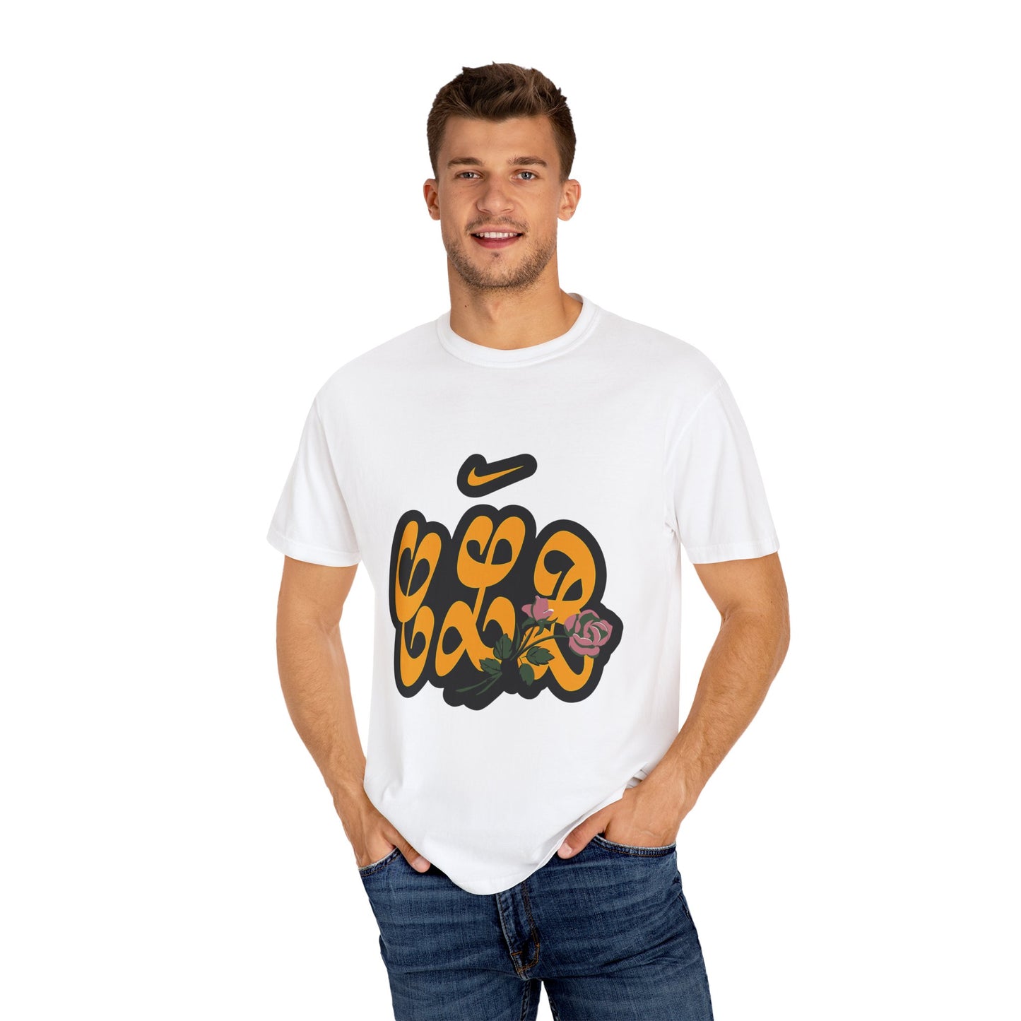 CLB Rose Bloom Dyed Tshirt Printify