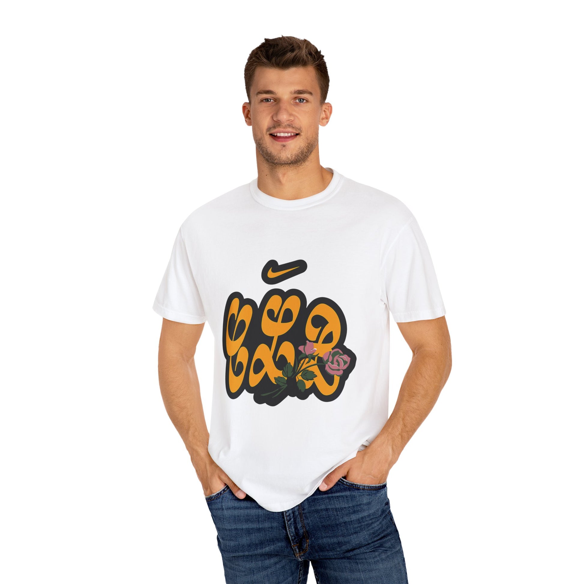 CLB Rose Bloom Dyed Tshirt Printify