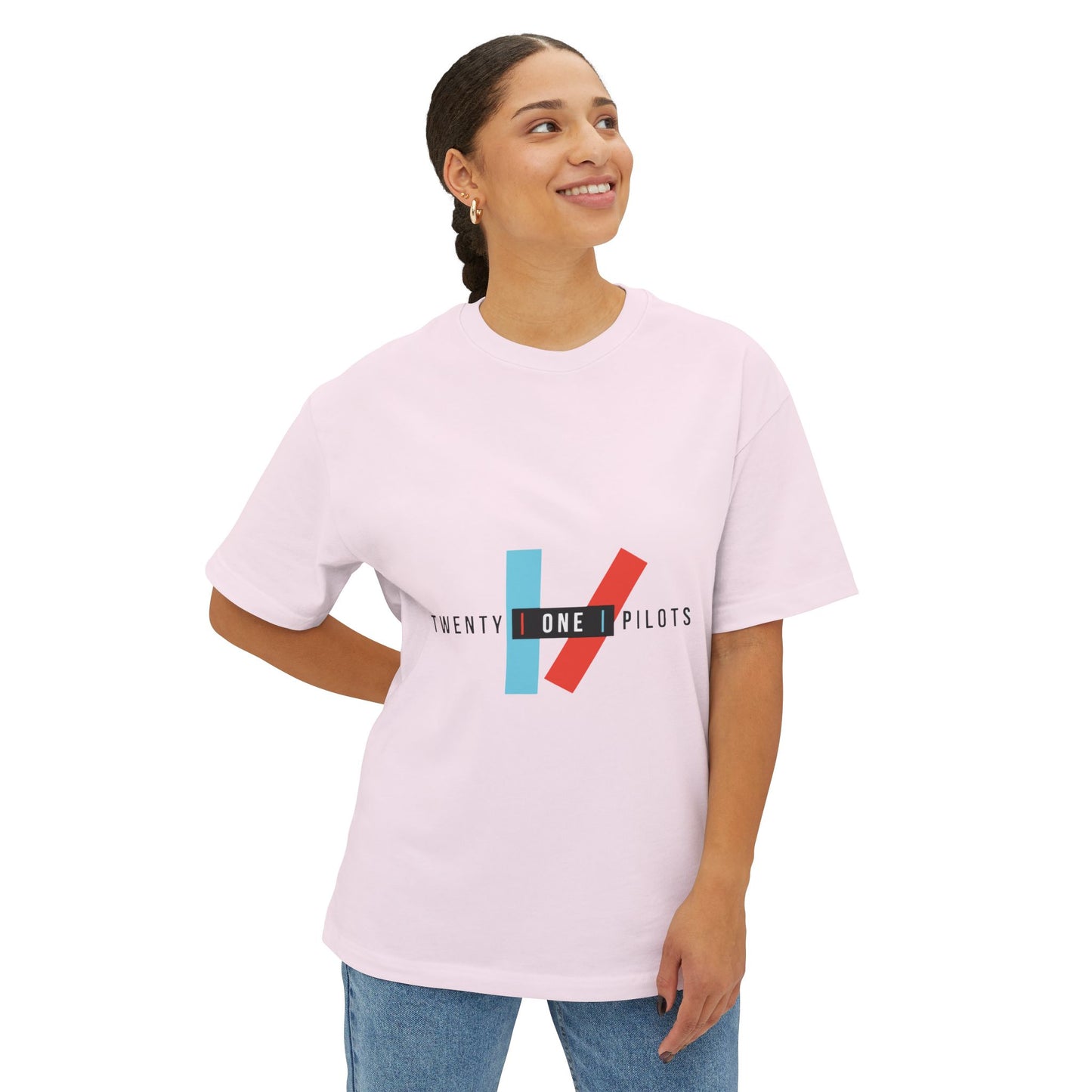 Parallel Vibe Unisex Oversized Boxy Tee - snazzymerch