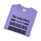 Pop Art Lips & Text Unisex Garment-Dyed T-shirt - snazzymerch