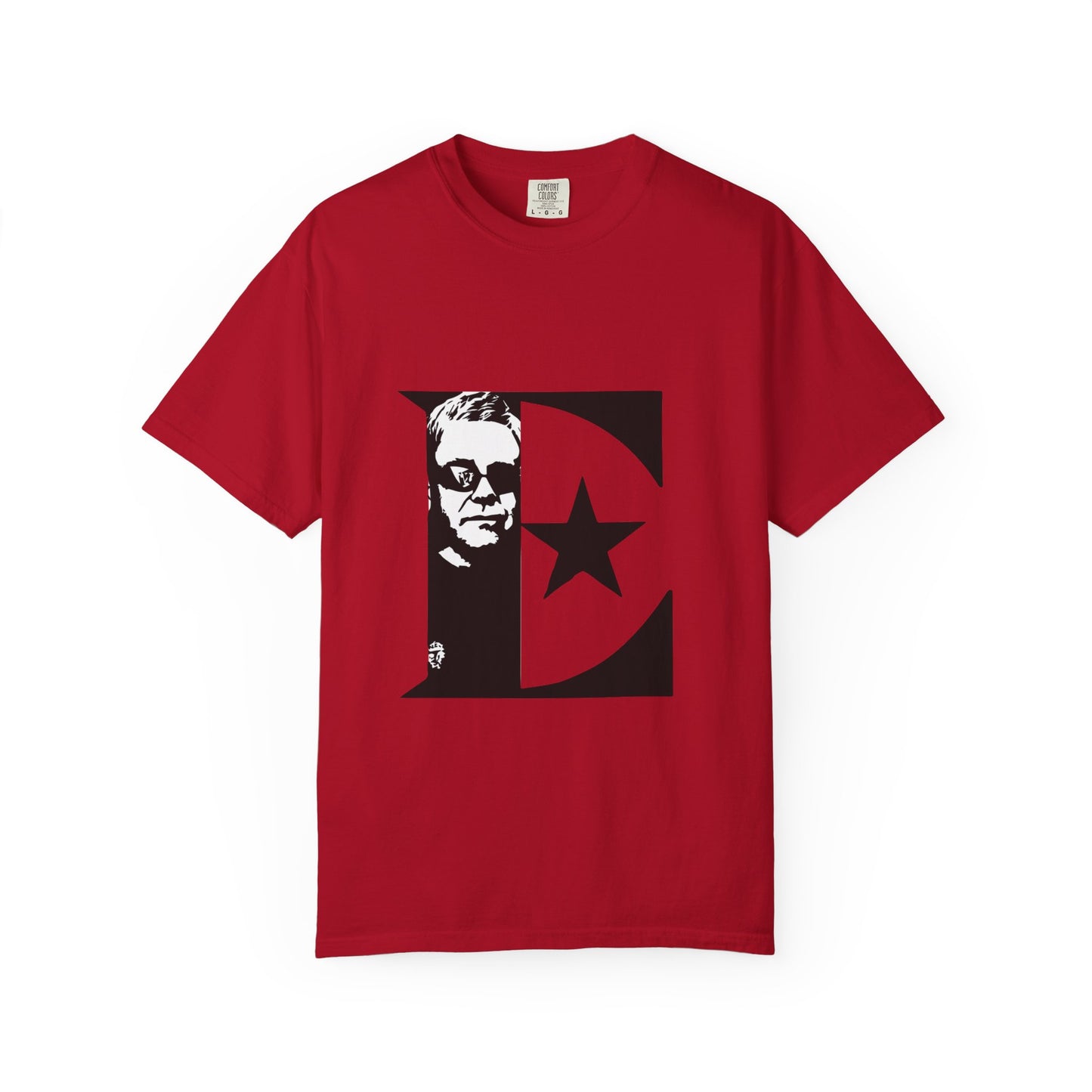 Black & White Portrait Unisex Garment-Dyed T-shirt - snazzymerch