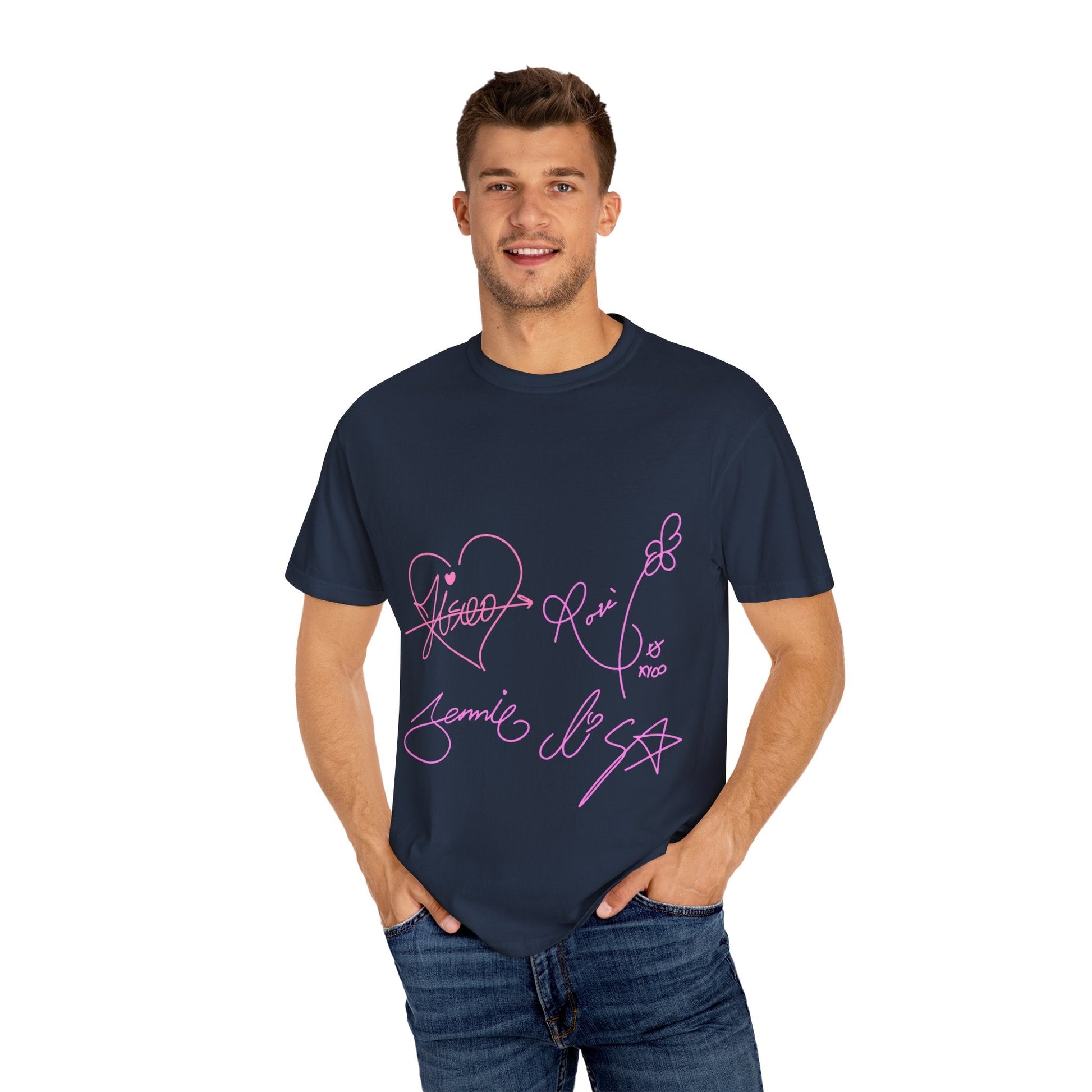 Signature Autograph – Dyed T-shirt Printify