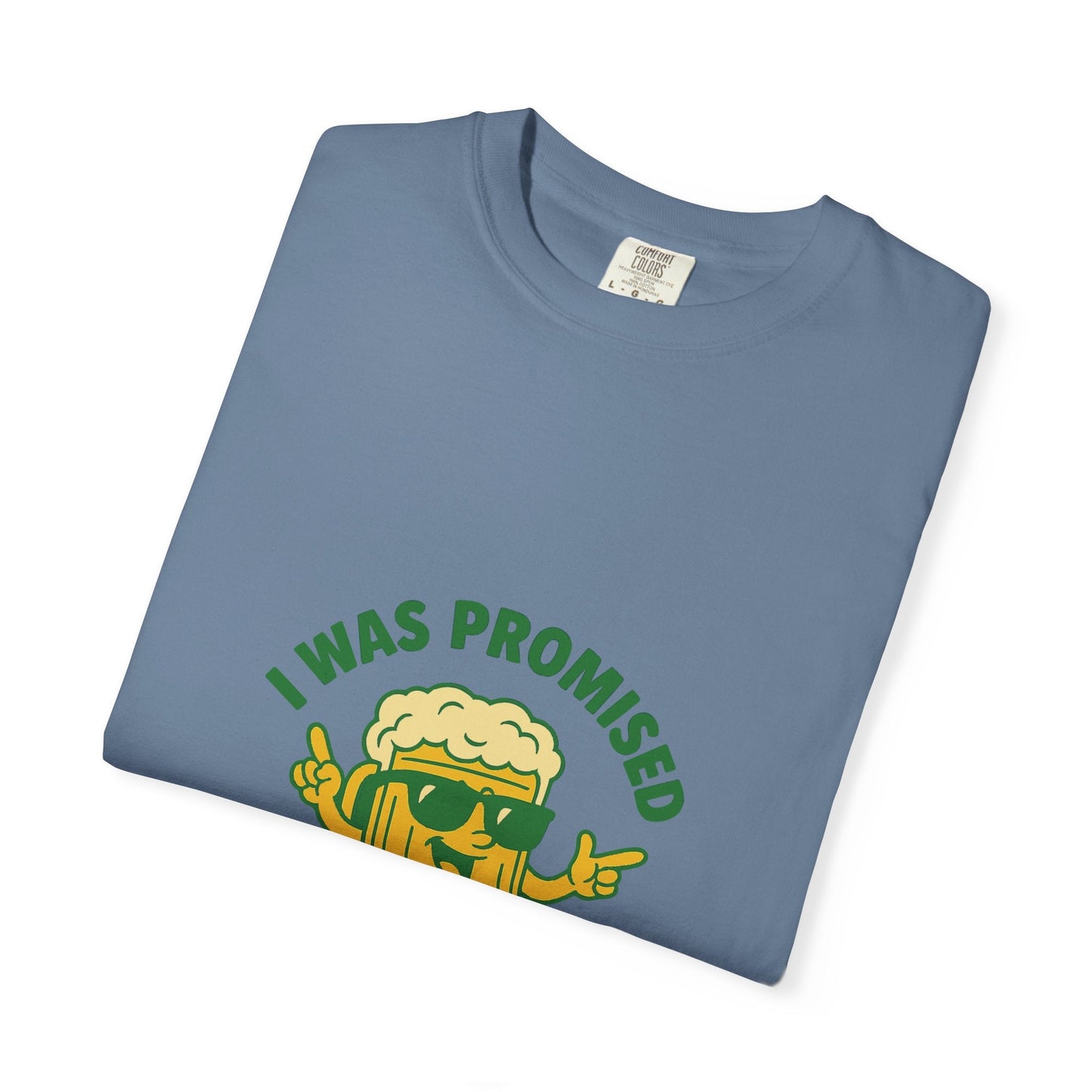 Unisex Garment-Dyed T-shirt – Snazzy Free Beer Edition Printify