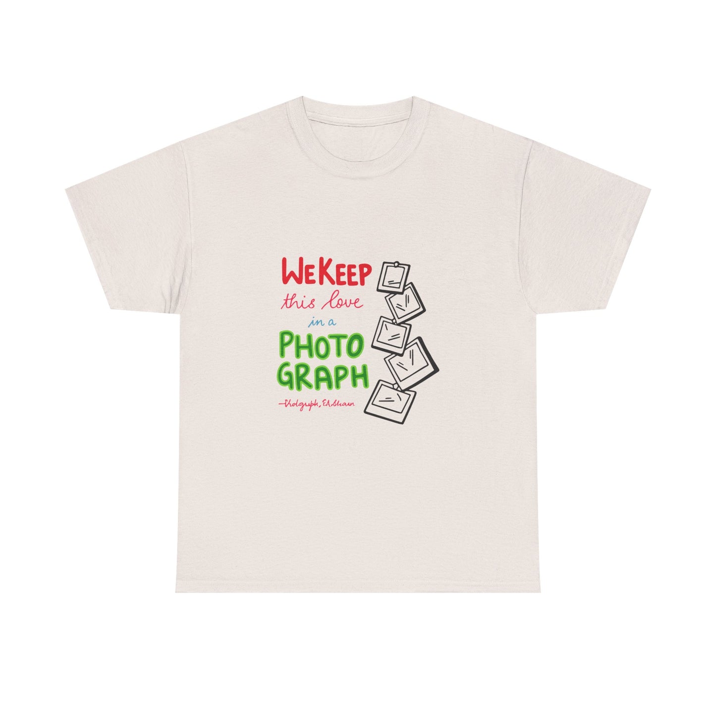 White Paw Print Unisex Heavy Cotton Tee Printify