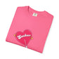 Pink Heart Lollipop Unisex Garment-Dyed T-shirt - snazzymerch