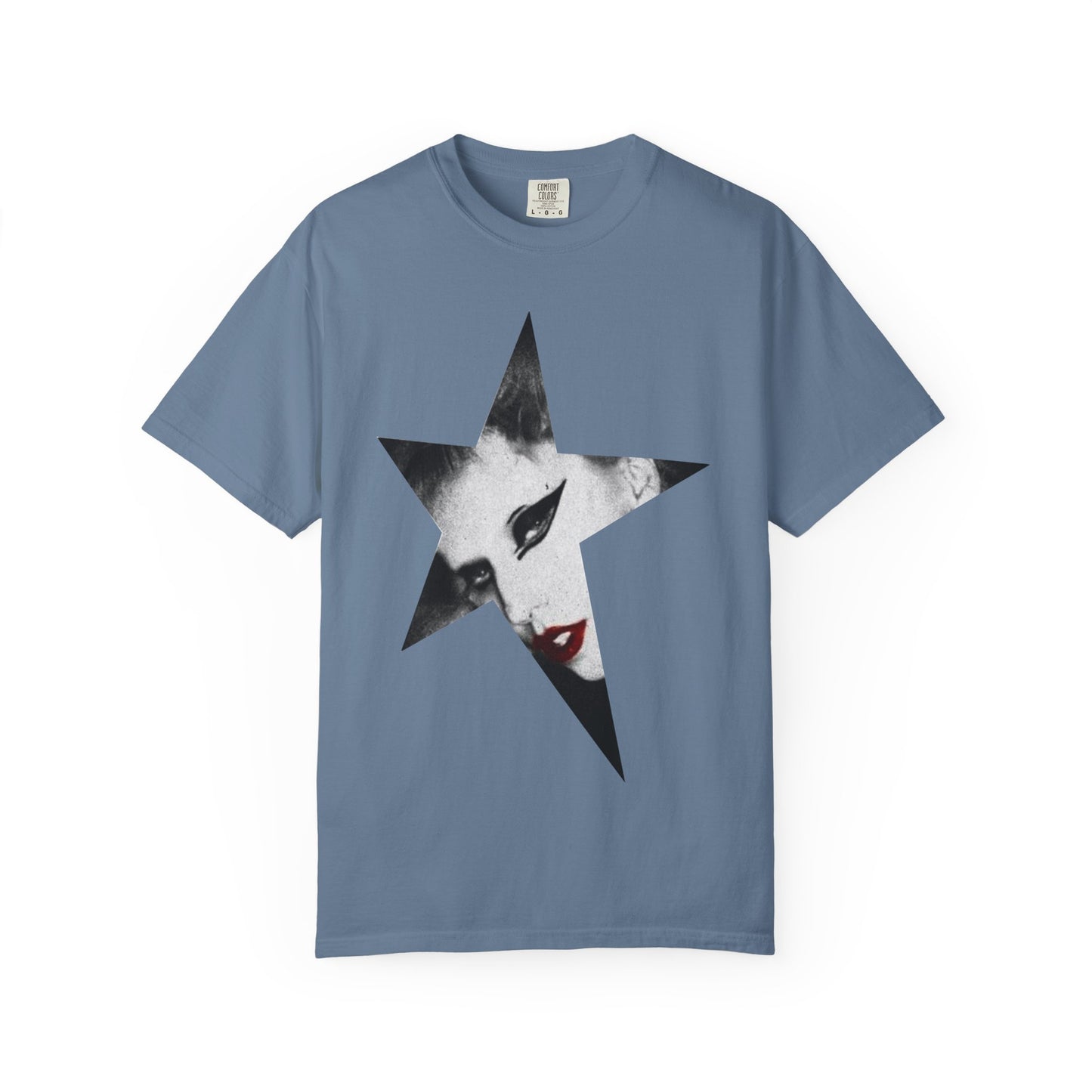 Born This Way Star Face-Unisex Dyed Tshirt Printify