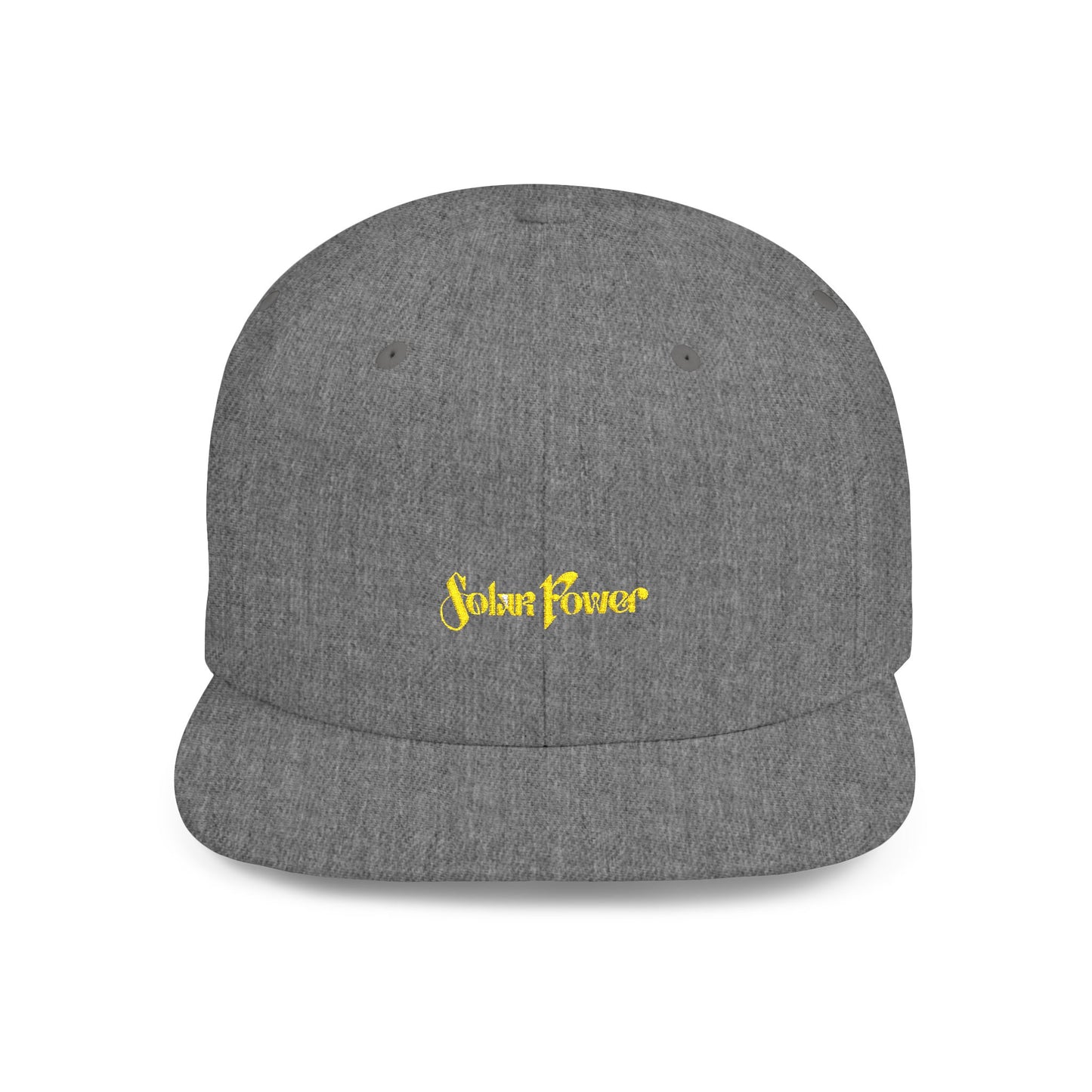 Solar Power Retro Flat Bill Snapback - snazzymerch