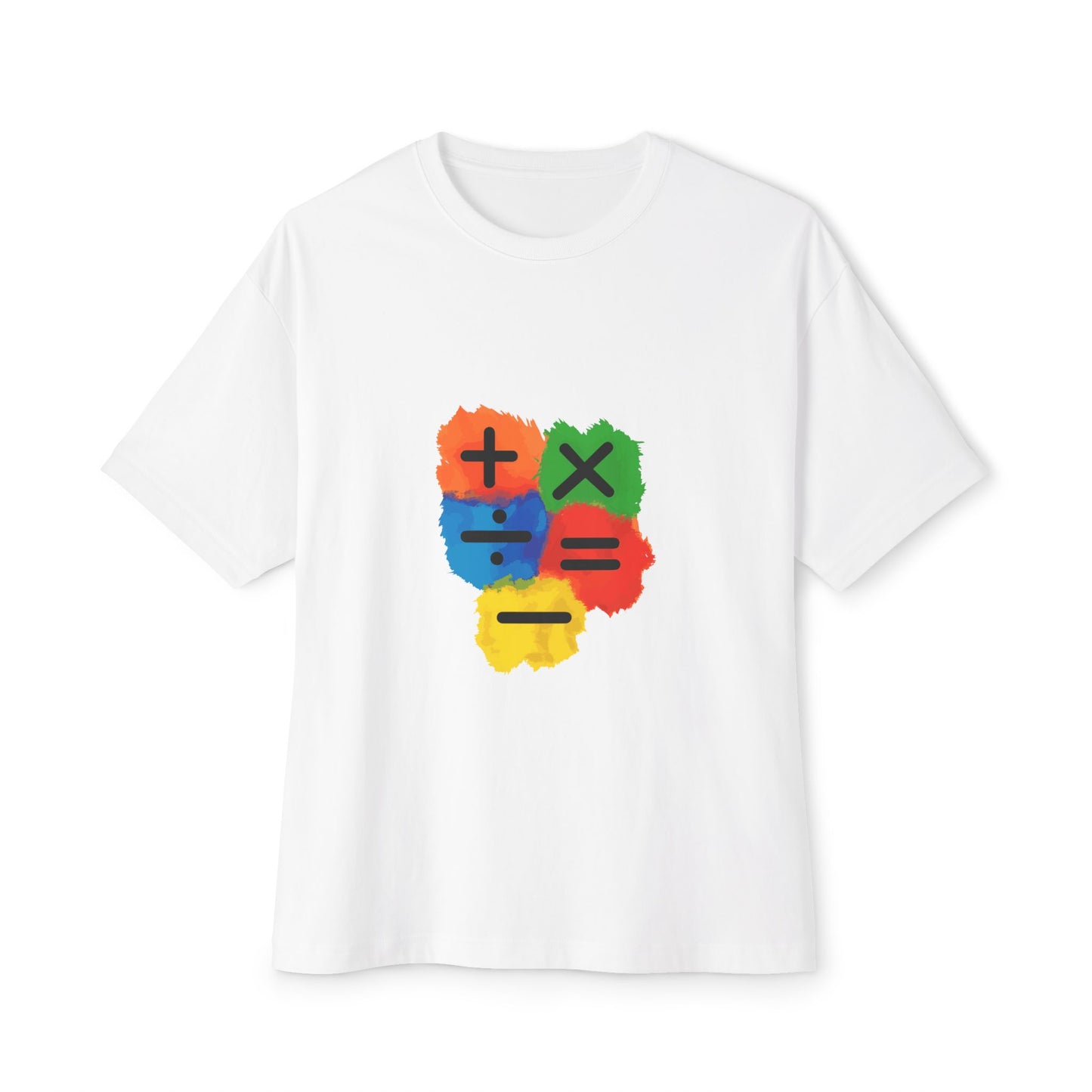 Copy of Copy of Copy of  Orange Divide Symbol Oversized Boxy Tee Printify