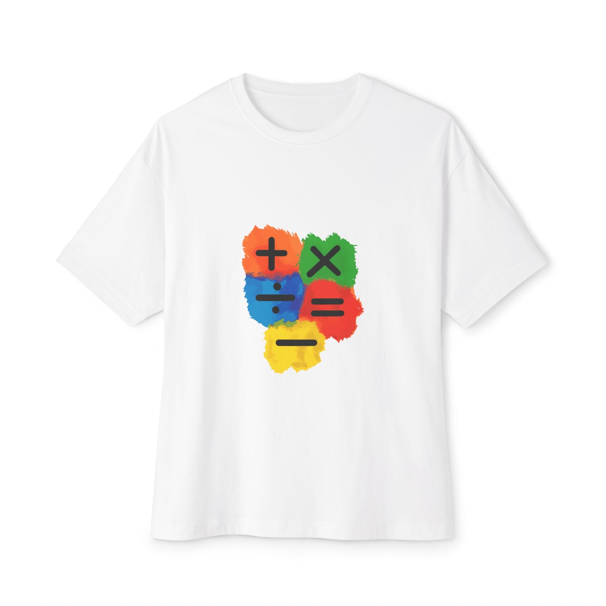 Copy of Copy of Copy of  Orange Divide Symbol Oversized Boxy Tee Printify