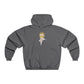 Yellow Glasses Portrait Men's NUBLEND® Hooded Sweatshirt - snazzymerch