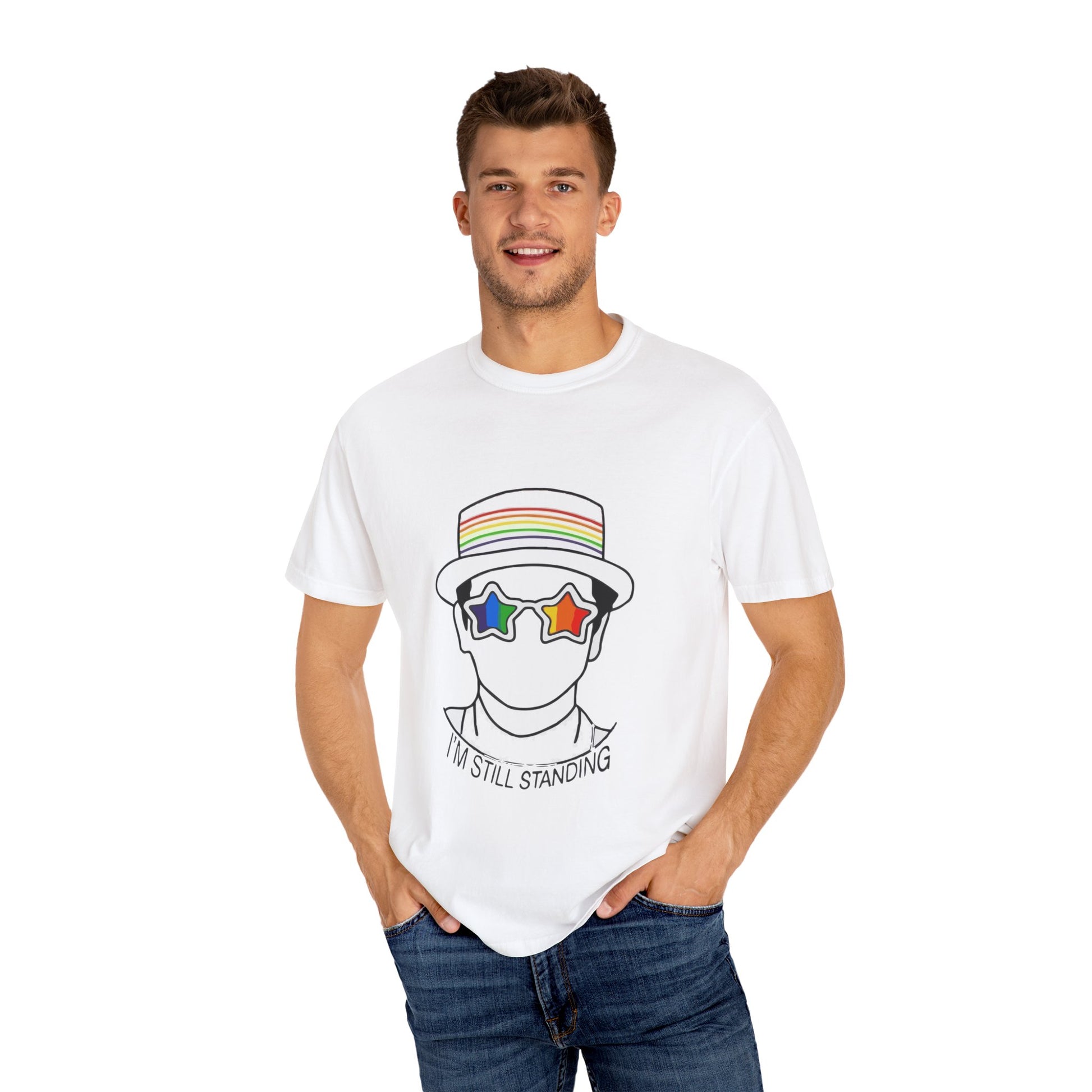 I’m Still Standing Unisex Garment-Dyed T-shirt - snazzymerch
