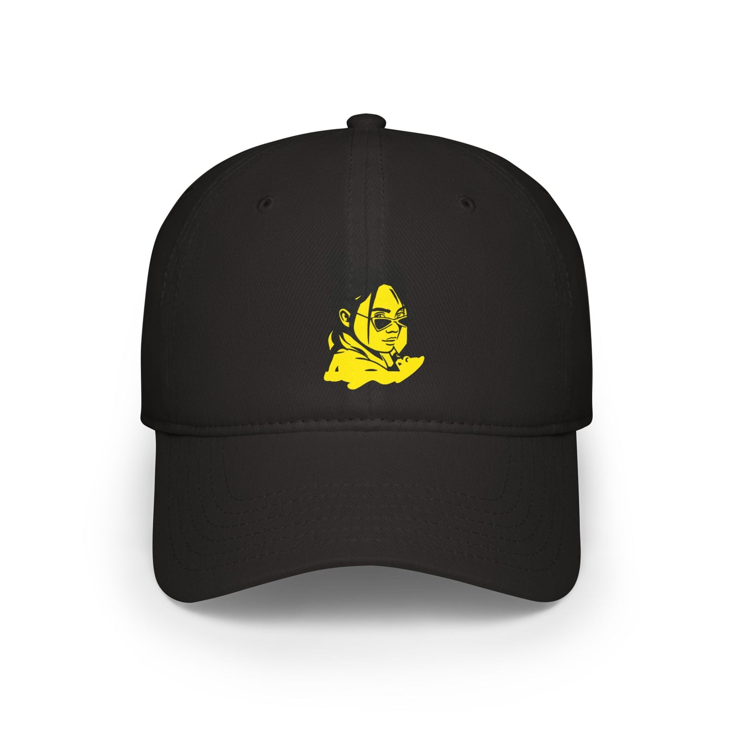 Billie Eilish Inspired Baseball Cap – Neon Mood Portrait Edition Printify