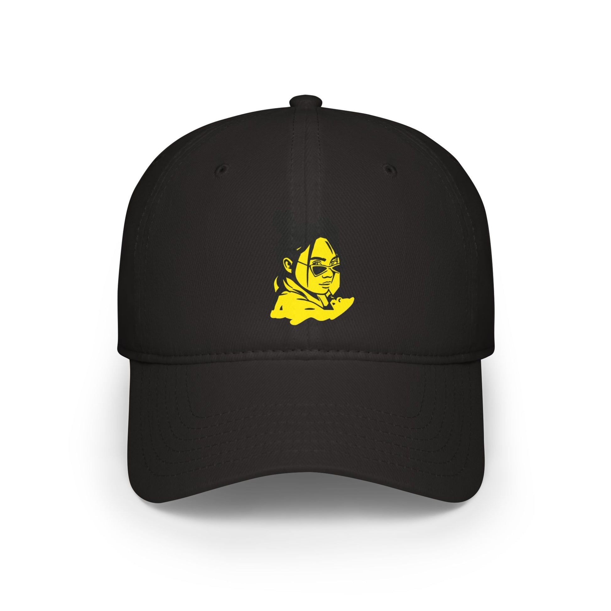Billie Eilish Inspired Baseball Cap – Neon Mood Portrait Edition Printify