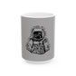 Outline Face Design Ceramic Mug, (11oz, 15oz) - snazzymerch
