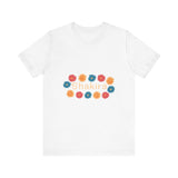 Retro Floral Groove Unisex jersey short sleeve tee Printify