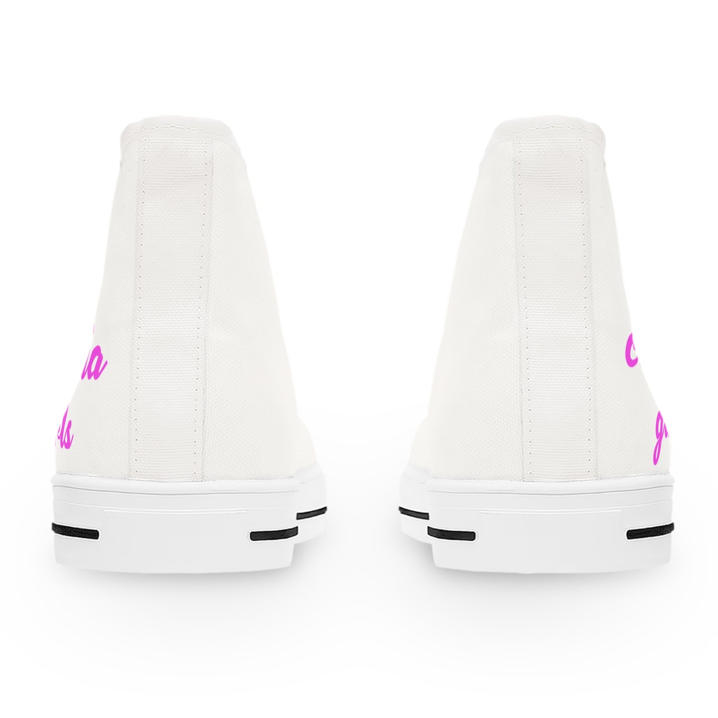 California Script – Women's High Top Top Sneakers Printify