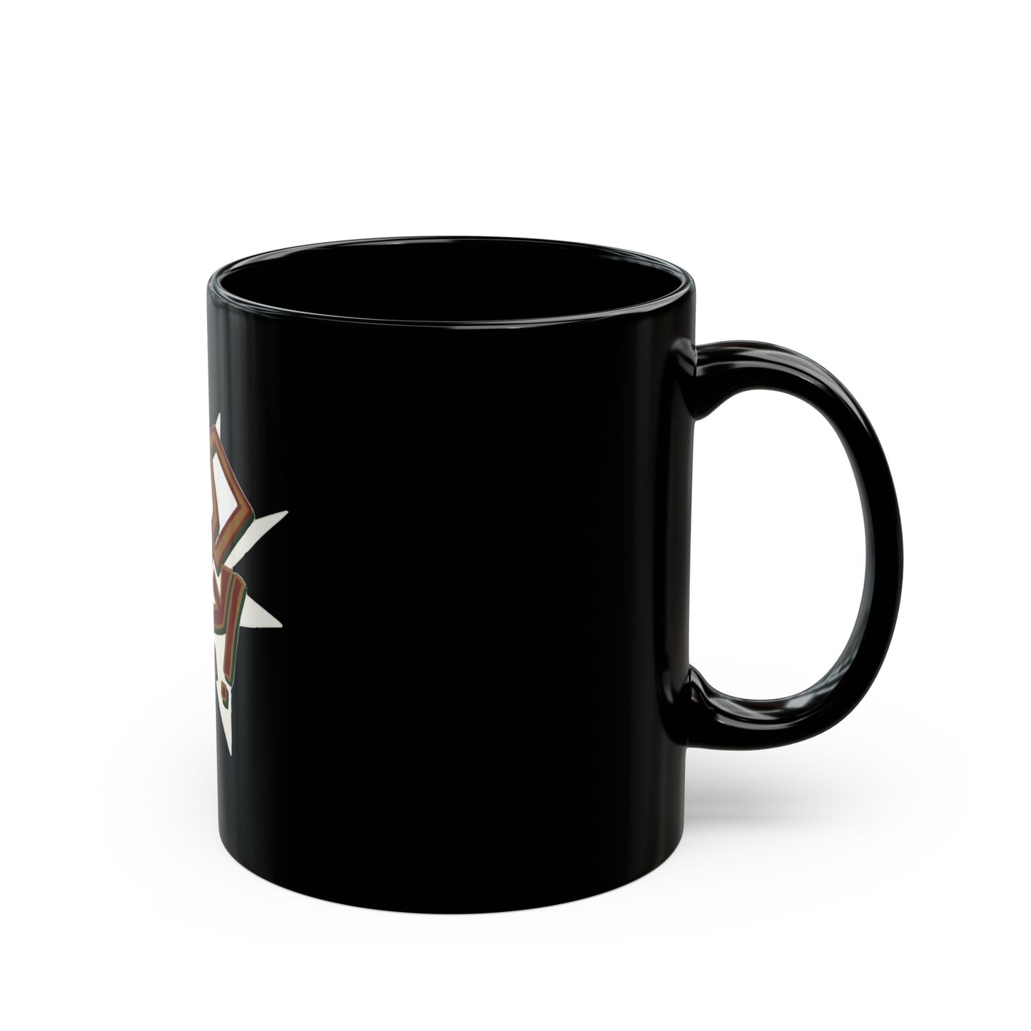 Geometric Lettering Black Mug (11oz, 15oz) - snazzymerch