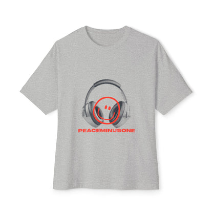 Smiley Beats Graphic Unisex Oversized Boxy Tee - snazzymerch