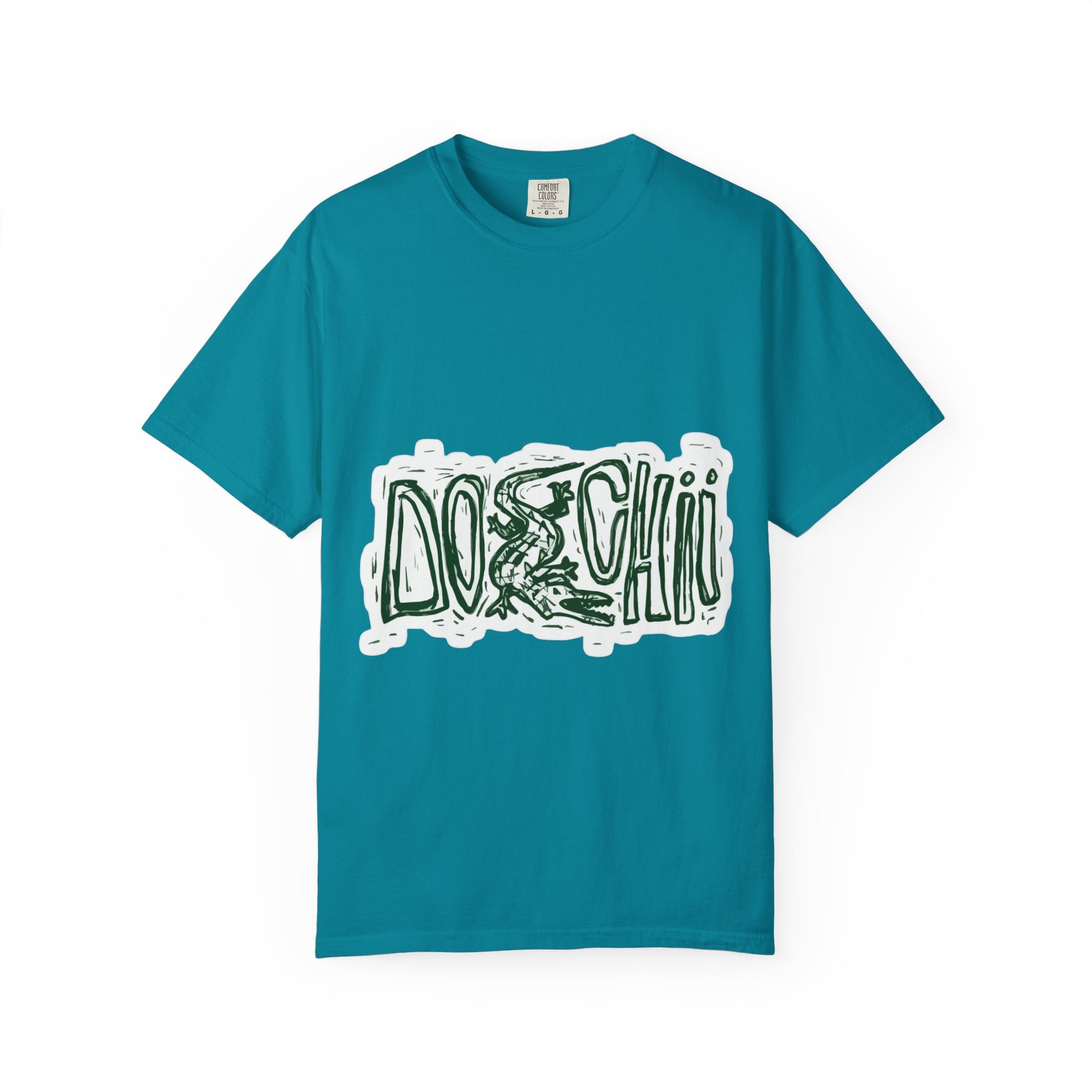 Lizard Lettering Unisex Garment-Dyed T-shirt - snazzymerch