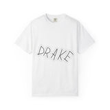 Dra-ke Graffiti Script Dyed Tshirt Printify