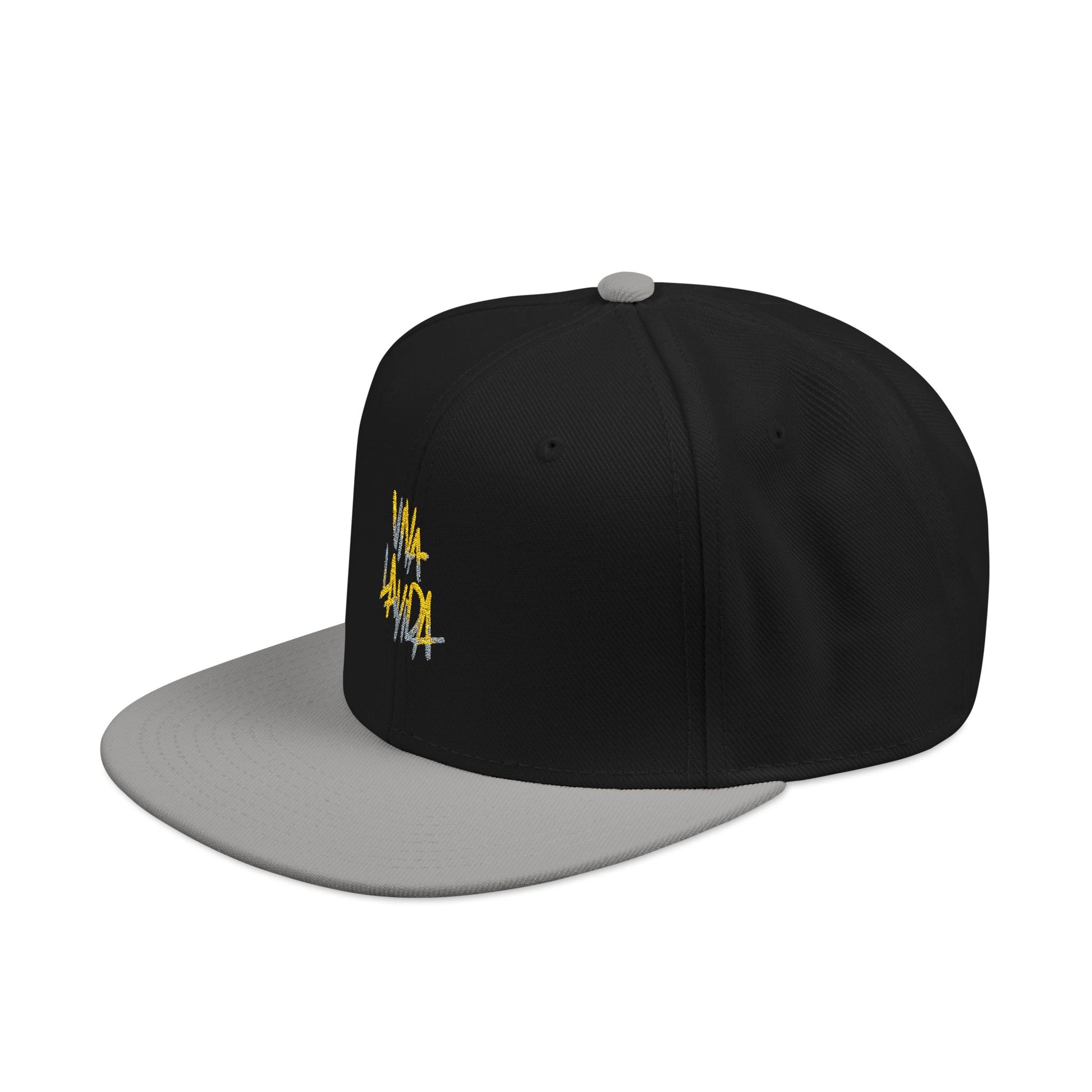 Golden Brush Script Snapback cap Printify
