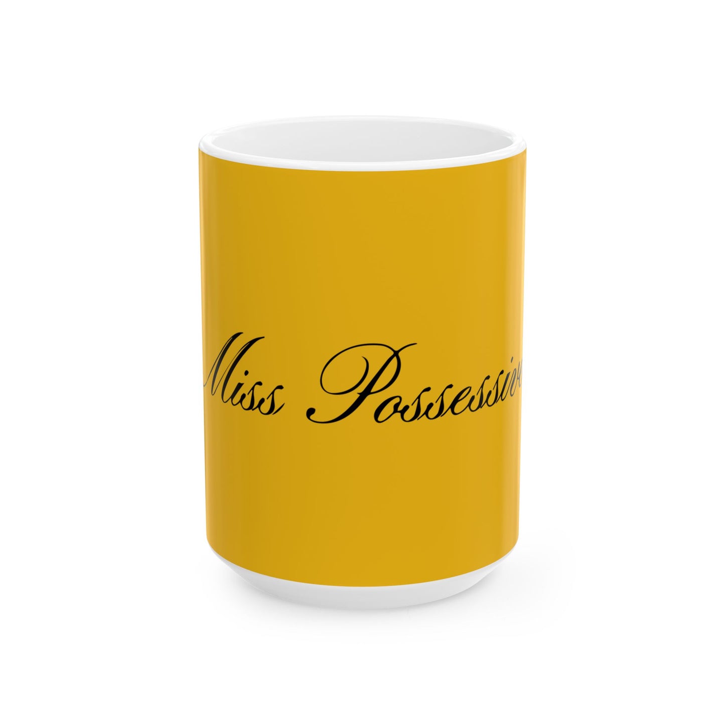Minimalist Monochrome Ceramic Mug, (11oz, 15oz) - snazzymerch