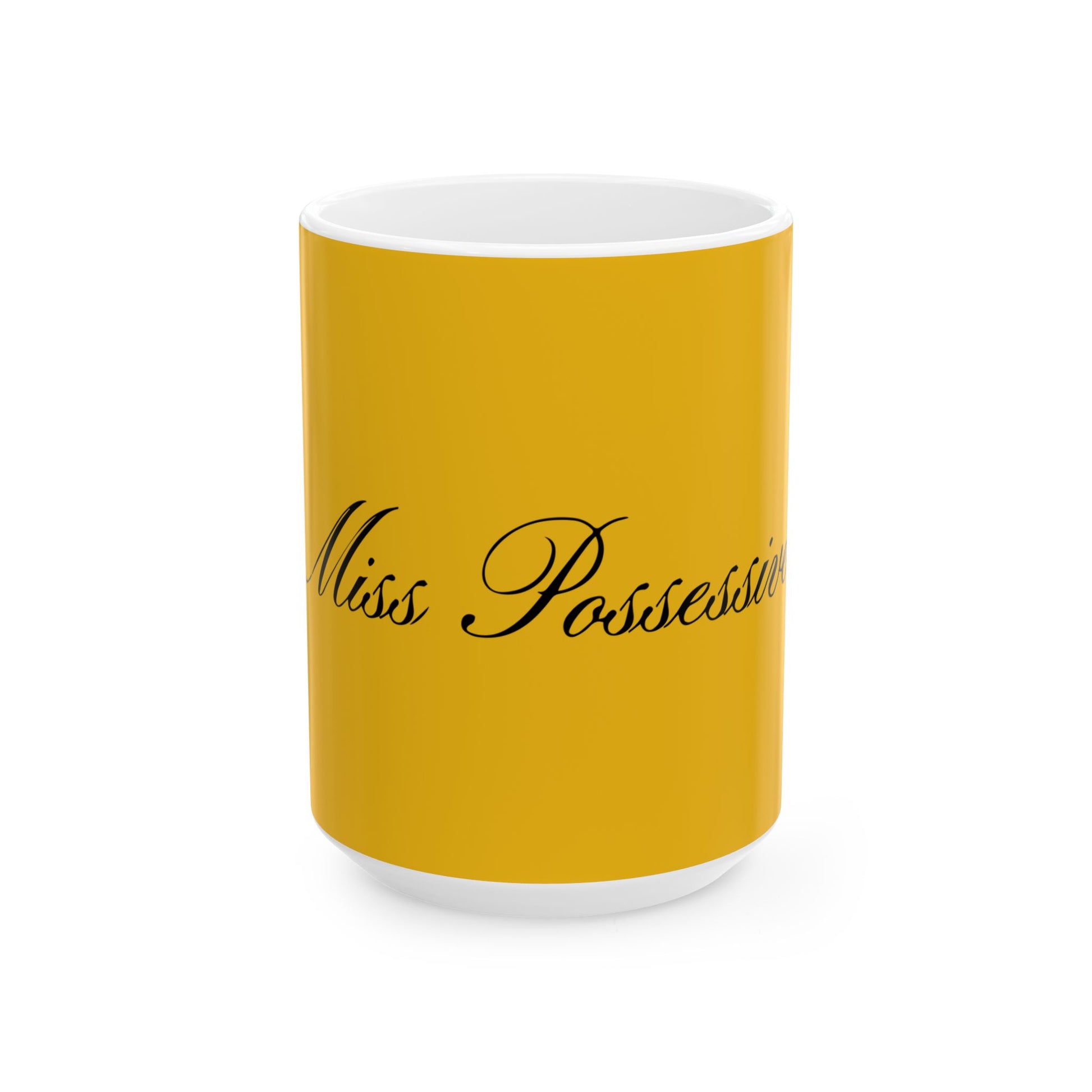 Minimalist Monochrome Ceramic Mug, (11oz, 15oz) - snazzymerch