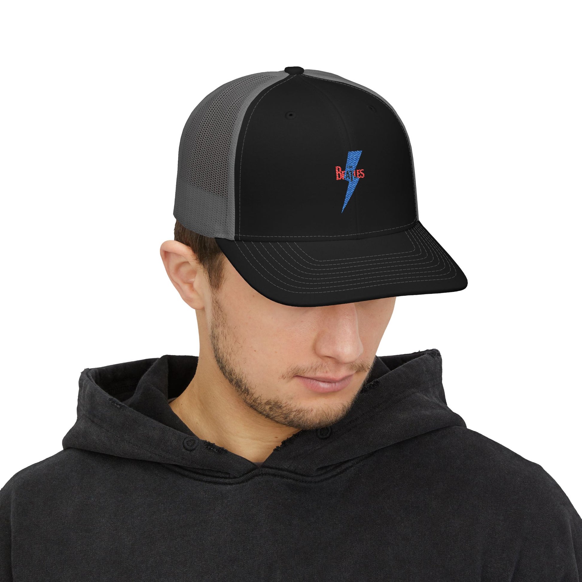 Bolt & Beats Fusion Snapback Trucker Cap Printify
