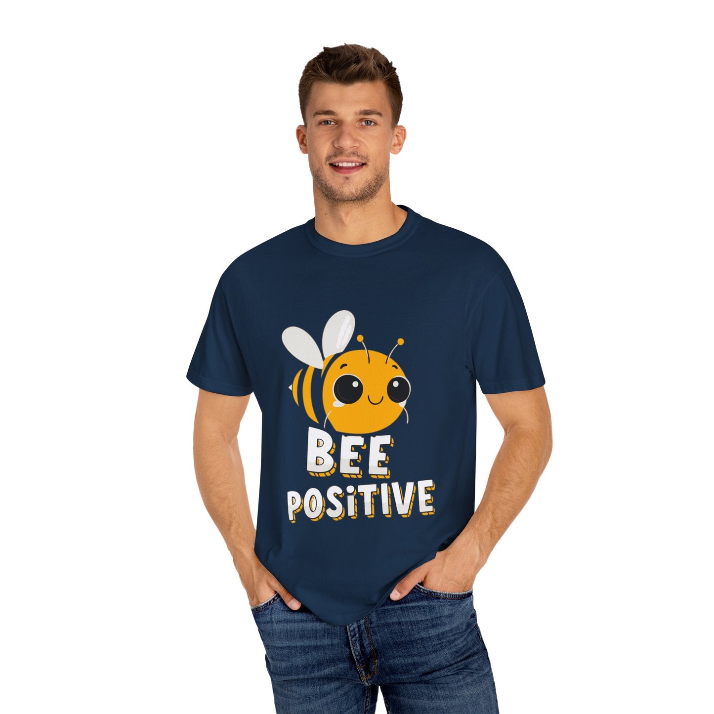 Dyed T-shirt – Snazzy Bee positive Edition Printify