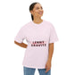 Fire Aura Grid Unisex Oversized Boxy tee Printify