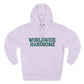 Global Handsome Typography Three-Panel Fleece Hoodie - snazzymerch