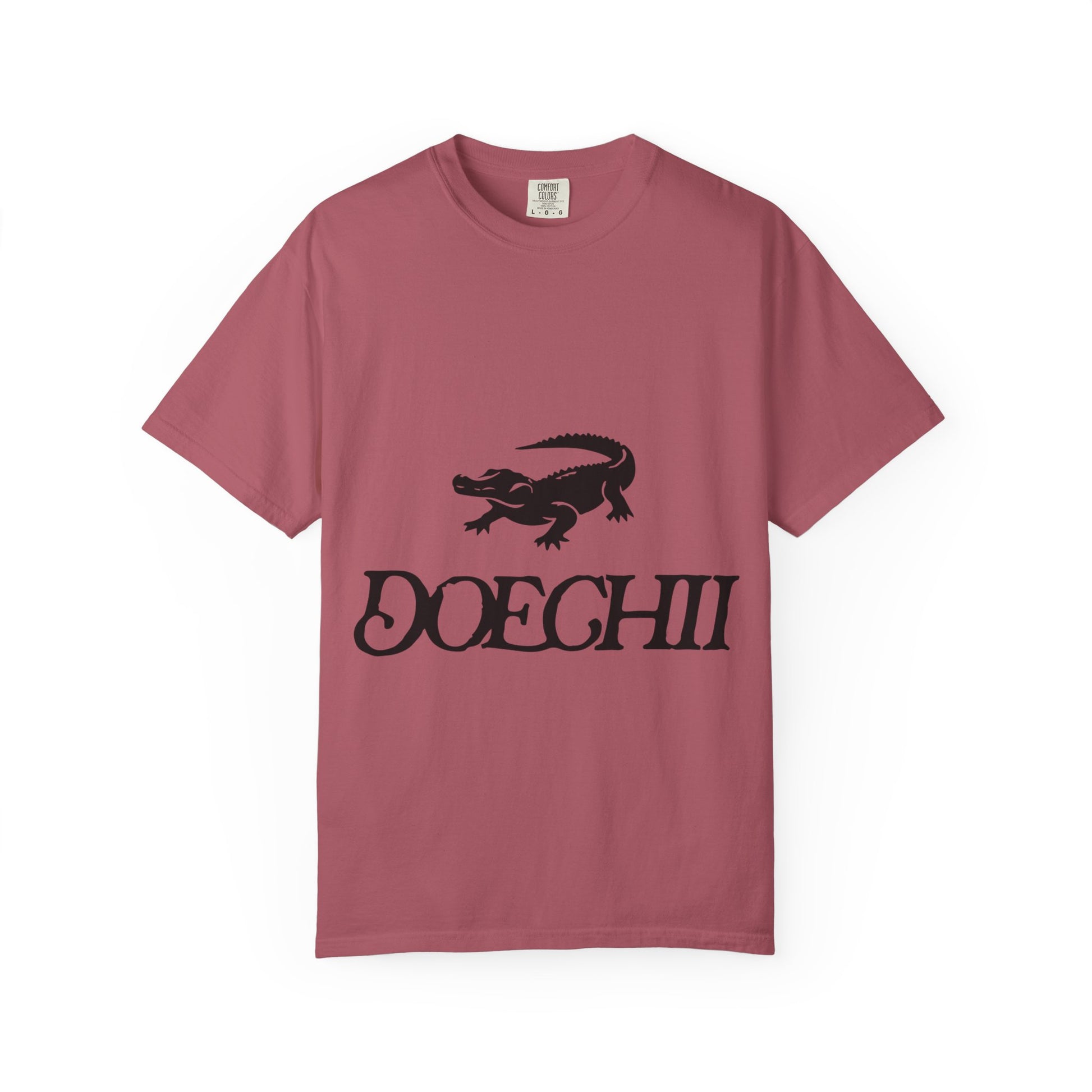 Red Typography Unisex Garment-Dyed T-shirt - snazzymerch