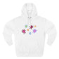 Rainbow Spark Burst Three-Panel Fleece Hoodie - snazzymerch
